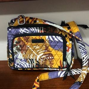 Vera Bradley little hipster crossbody- painted feathers